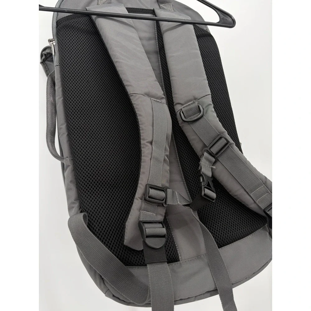 Stitch Travel Backpack Gray Orange Laptop Carry On Organizer Bag